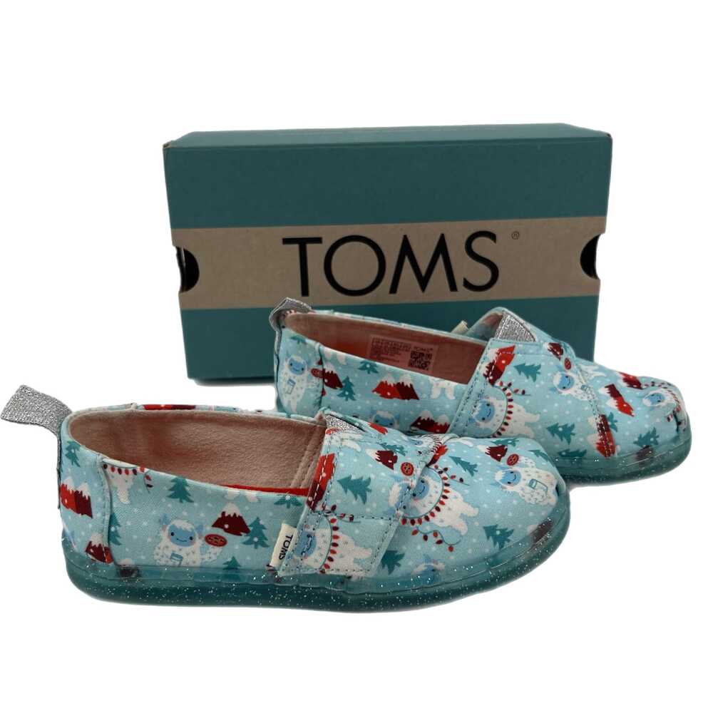 Toms Kids Blue & Red Athletic Sneakers | Size 11T